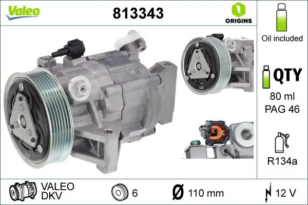 VALEO 813343 Компрессор
