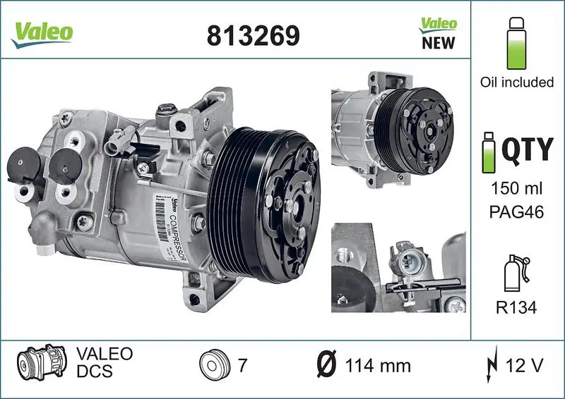 VALEO 813269 PKW KOMPRESSOR, KLIMAANLAGE
