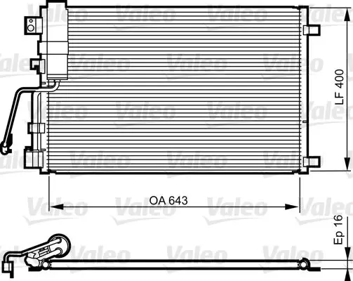 814009 Конденсор кондиционера NISSAN