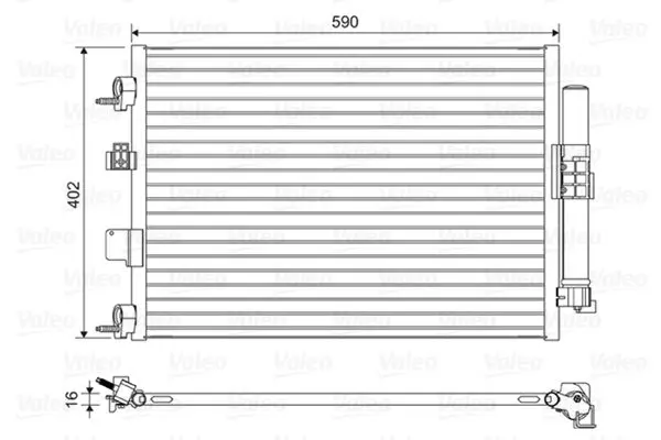 VALEO 814161 Конденсатор, кондиционер