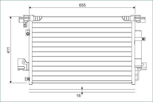 VALEO 814315 Радиатор кондиционера