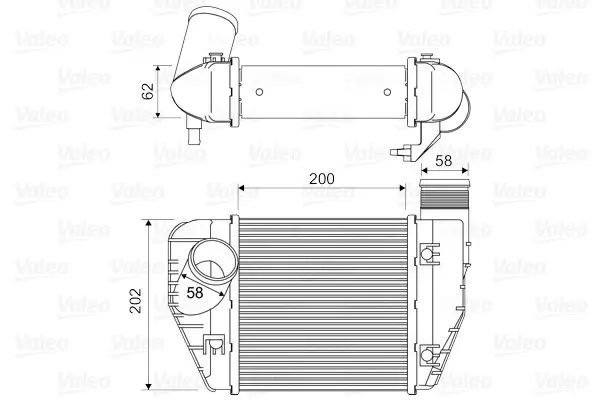 VALEO 818326 Интеркулер