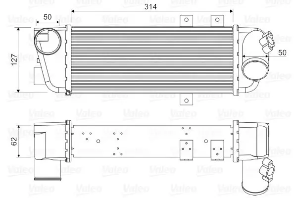 VALEO 818333 Интеркулер