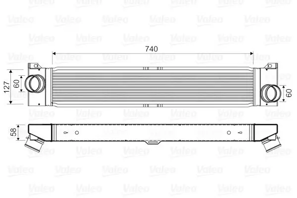 VALEO 818569 Интеркулер Peugeot Boxer