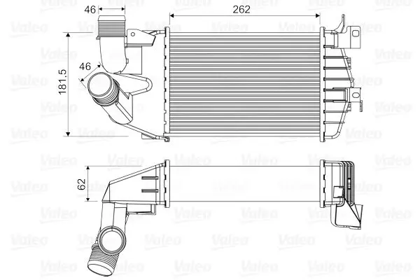 VALEO 818556 Интеркулер