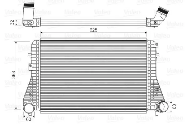 VALEO 818674 Интеркулер