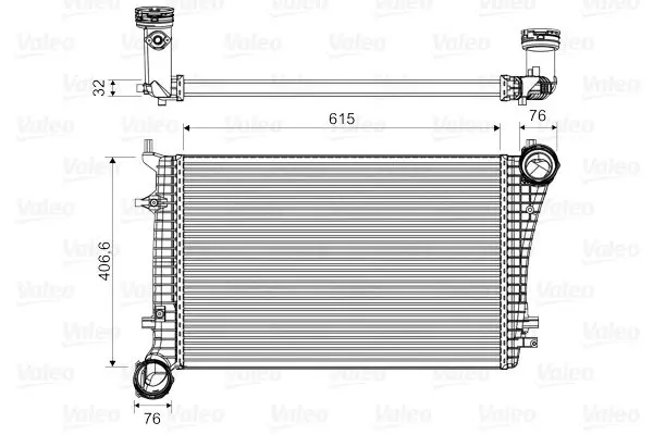 VALEO 818675 Интеркулер