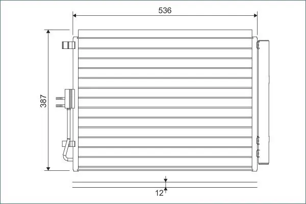 VALEO 822598 Конденсатор, кондиционер