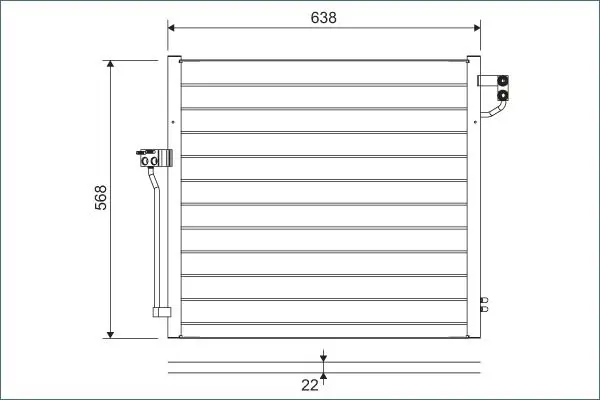 VALEO 822623 Конденсатор, кондиционер