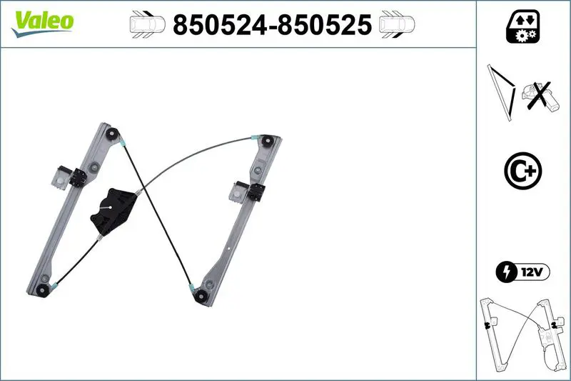 VALEO 850524 Подъемное устройство для окон