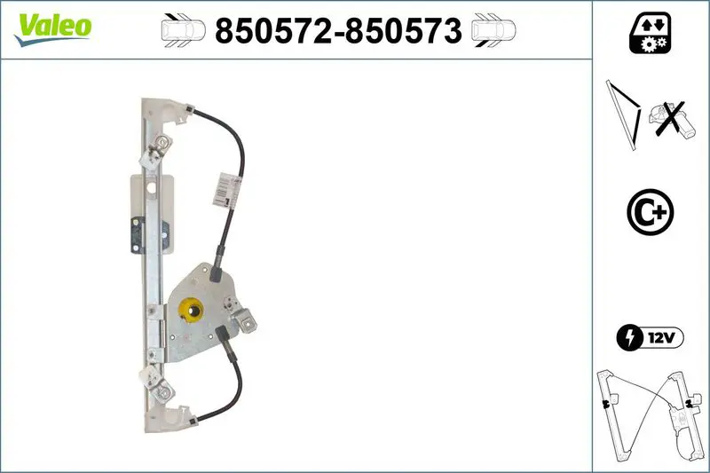 VALEO 850572 Стеклоподъемник FORD FOCUS -04