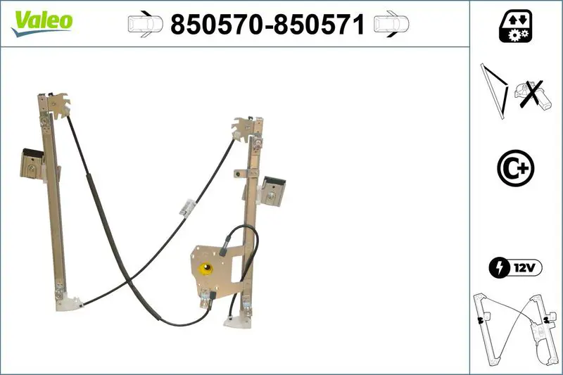 VALEO 850570 Подъемное устройство для окон