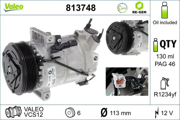 VALEO 813748 Компрессор, кондиционер