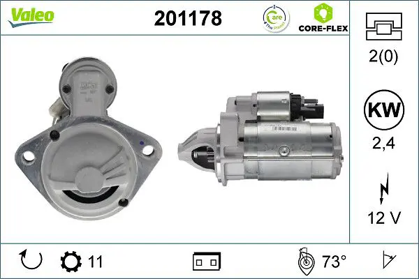 201178 STARTER REMAN CORE FLEX