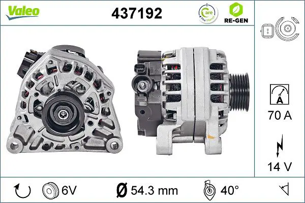 VALEO 437192 Генератор