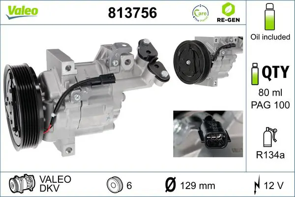 VALEO 813756 Компрессор, кондиционер