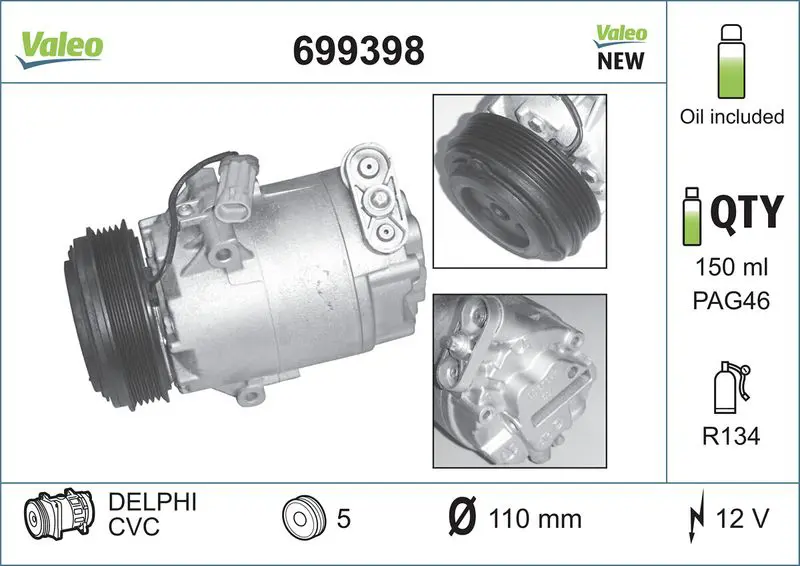 699398 Компрессор, кондиционер