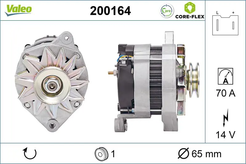  ALTERNATOR REMAN - CORE-FLEX