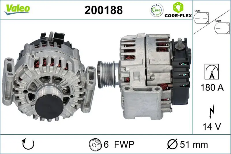  ALTERNATOR REMAN - CORE-FLEX