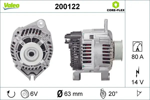 VALEO 200122 Генератор