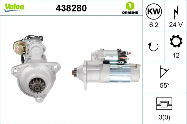 VALEO 438280 Стартер