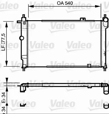 VALEO 730993 Теплообменник