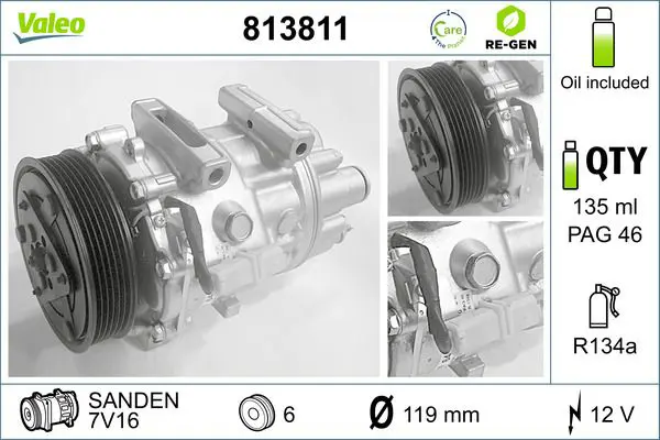 VALEO 813811 Компрессор