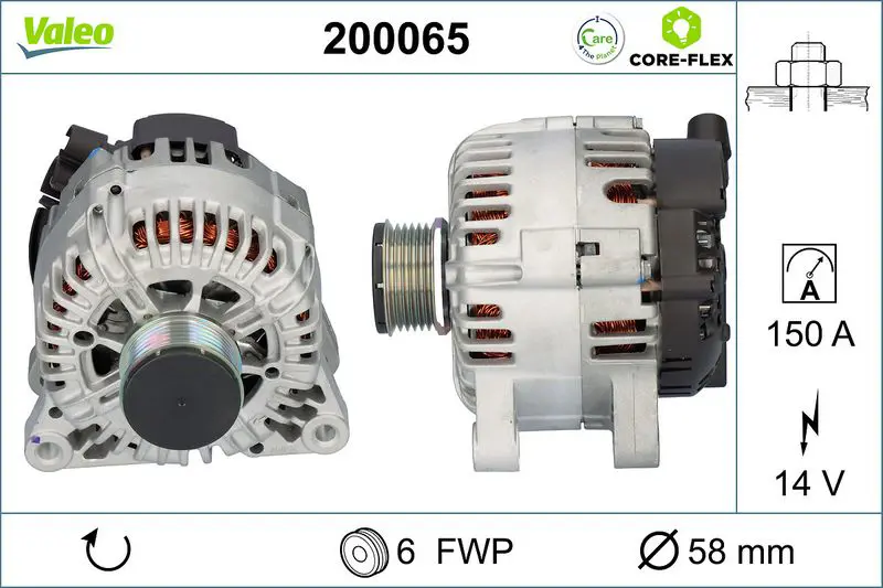 200065 ALTERNATOR REMAN CORE FLEX