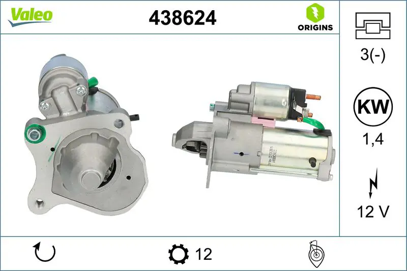 438624 STARTER ORIGINS FORD