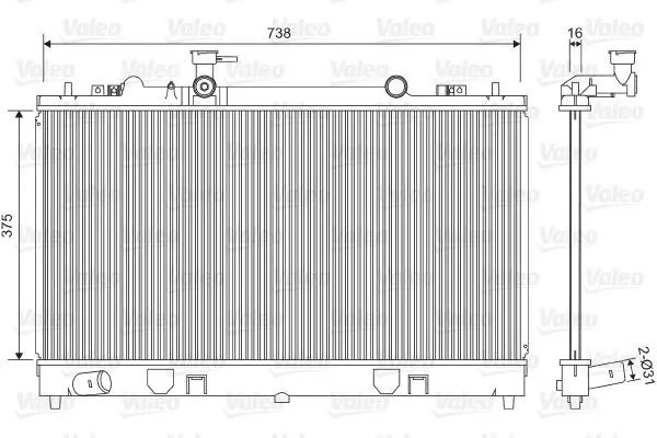 VALEO 734410 Теплообменник