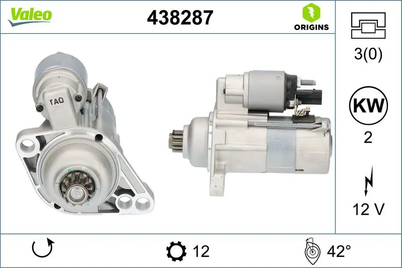 VALEO 438287 Стартер
