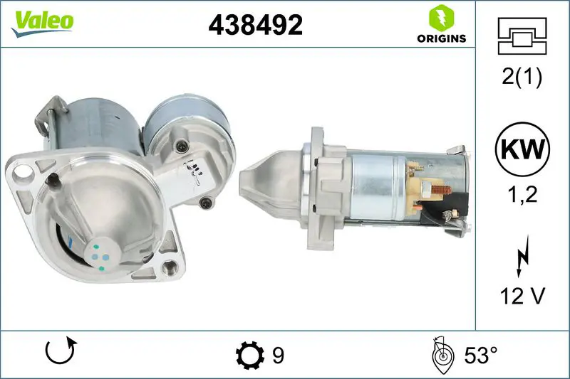 438492 STARTER NEW ORIGIN