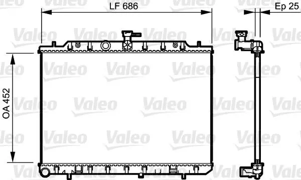 VALEO 735206 Теплообменник