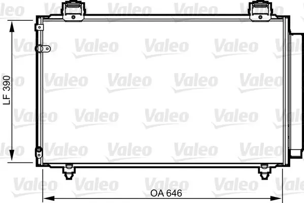 VALEO 814208 Радиатор кондиционера