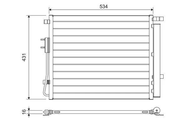 VALEO 814459 Конденсатор, кондиционер
