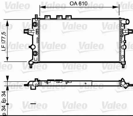 VALEO 732548 Теплообменник