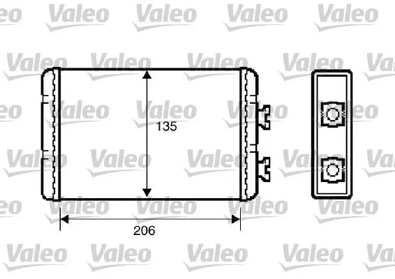 VALEO 812220 Радиатор отопителя