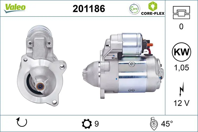 201186 STARTER REMAN CORE FLEX