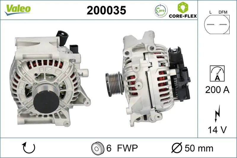  ALTERNATOR REMAN - CORE-FLEX