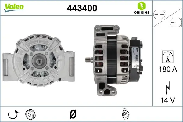 443400 ALTERNATOR NEW ORIGIN