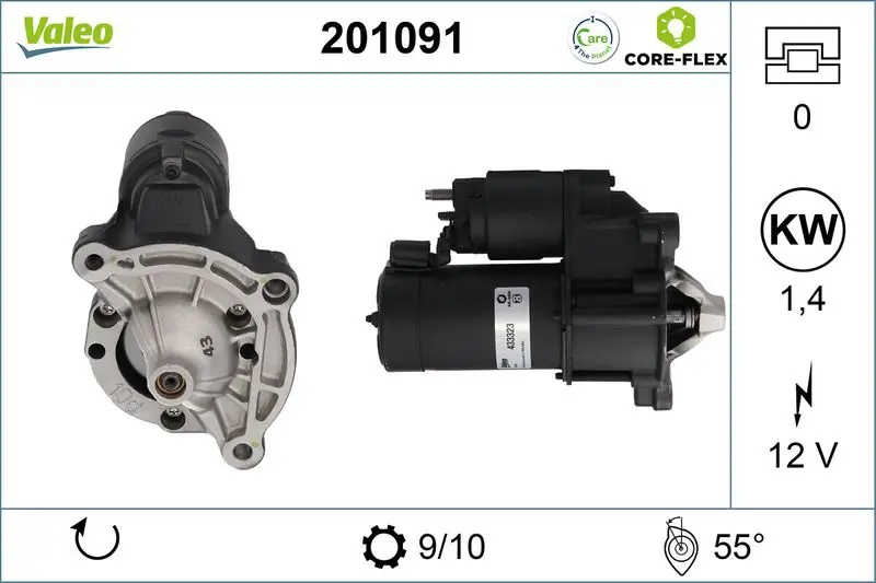 201091 STARTER REMAN CORE FLEX