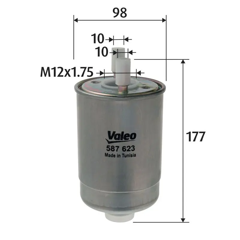 VALEO 587623 Топливный фильтр