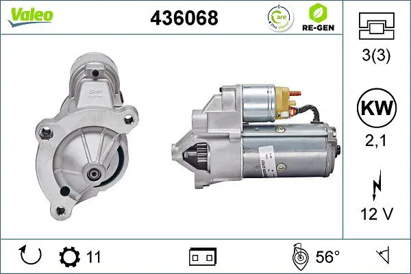 436068 STARTER REMAN RE GEN