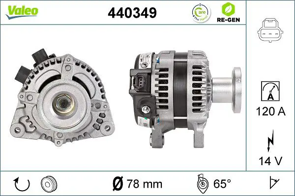 440349 ALTERNATOR REMAN RE GEN