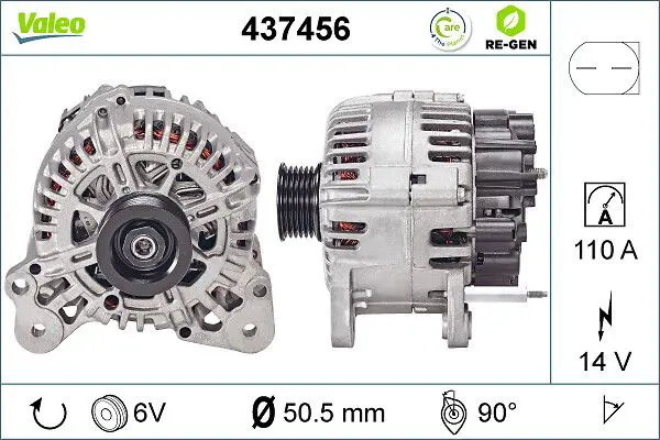 437456 ALTERNATOR REMAN RE GEN