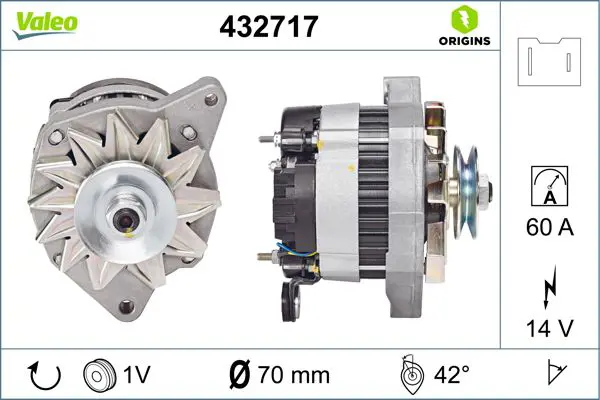 432717 ALTERNATOR NEW ORIGIN
