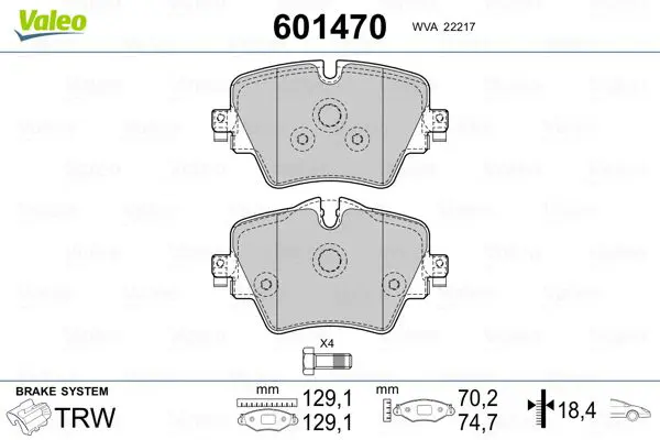 601470 Колодки дисковые