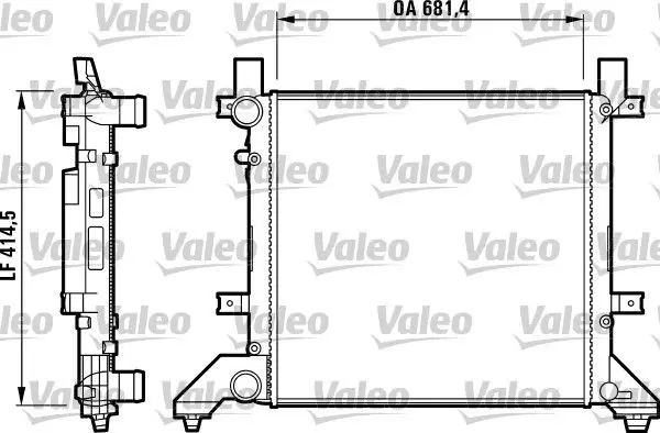 VALEO 731605 Радиатор охл ДВС VAG LT II 2