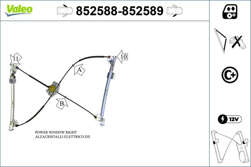 852588 Window Lift Front Left