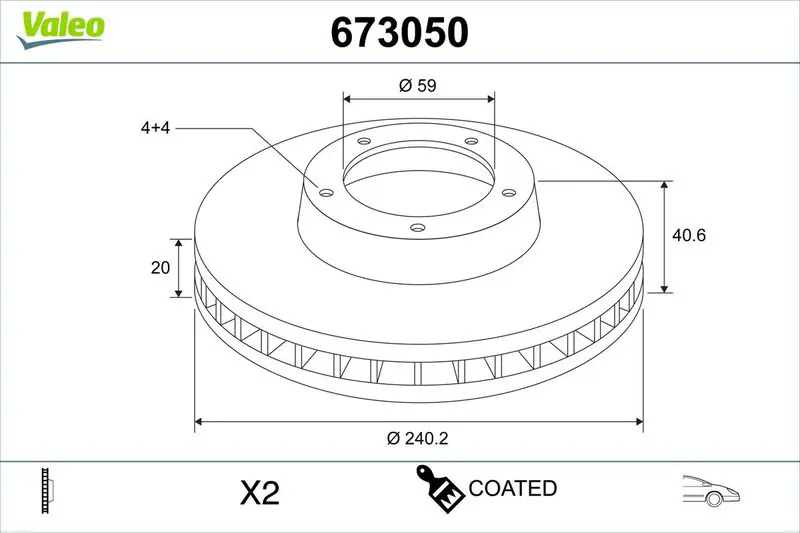 VALEO 673050 Spare part